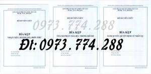 3 Bìa kẹp Mẫu HS09c-VC/BNV, Mẫu HS09d-VC/BNV, Mẫu HS09b-VC/BNV