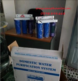 Bộ ba cốc lọc nước sinh hoạt nhựa PP 10 inch