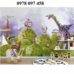 Tranh trang trí phòng bé- tranh gạch men