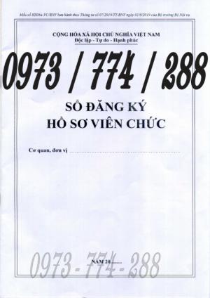 Bán quyển sổ theo dõi khai thác sử dụng hồ sơ viên chức