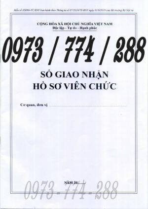 Bán quyển sổ theo dõi khai thác sử dụng hồ sơ viên chức