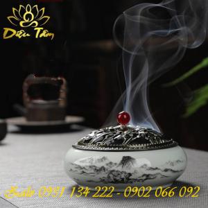 Lư xông trầm nhiều họa tiết size to