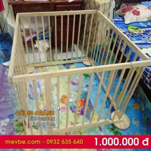 Cũi 3d 4 cánh ráp thành hình vuông 1 m x 1m