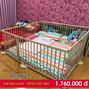 Cũi 3d 8 cánh lắp ráp thành hình vuông 1m x 2m