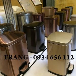 Thùng rác inox, thùng rác có nắp nhập khẩu