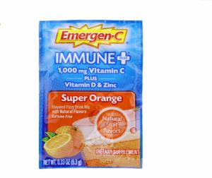 Bột sủi C tăng đề kháng Emergen-C Immune Plus Super Orange hàng mỹ xách tay
