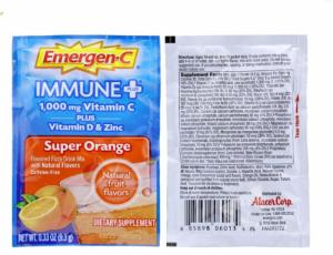 Bột sủi C tăng đề kháng Emergen-C Immune Plus Super Orange hàng mỹ xách tay