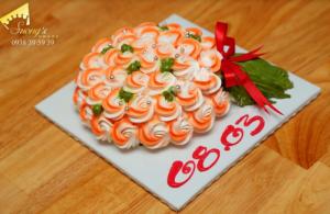 Bánh kem hoa hồng 8/3, 20/10 - quà tặng phụ nữ