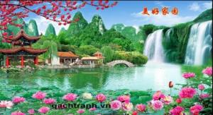 tranh cảnh 3d sơn thủy ST32
