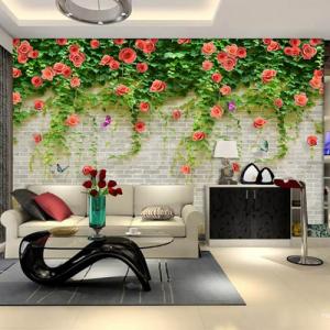 tranh hoa hồng - tranh gạch 3d