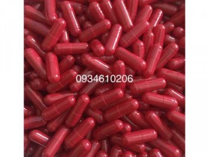 1000 vỏ nang rỗng gelatin màu đỏ size 0