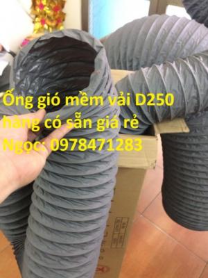 Ống gió mềm vải Tapaulin, Fiber D250 giá rẻ