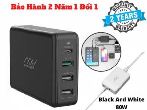 Sạc Nhanh Nhiều Cổng INNOSTYLE GOMAX PRO 80W Cho Laptop Macbook-IGP65