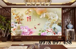 Tranh gạch ốp phòng khách