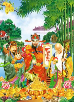 tranh phúc lộc thọ