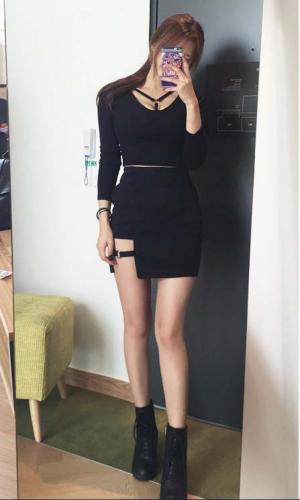 Chân váy xẻ tà độc đáo Mã: VN627