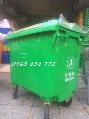 Thùng rác 660 lít nhựa hdpe bán trên toàn quốc