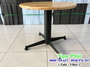 Bàn trà. Bàn cafe gỗ. Bàn tròn. Bàn cafe giá rẻ. Ghế cafe - Nệm ngồi Ngọc Phát.