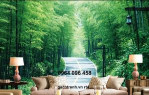 tranh tre trúc 3d - tranh gạch 3d