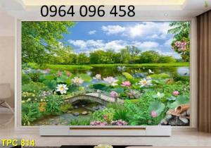 tranh cảnh sông nước 3d HH76