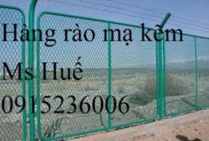 Hàng rào mạ kẽm bẽ tam giác hai đầu, lưới thép hàng rào mạ kẽm, lưới thép hàng rào sơn tỉnh điện