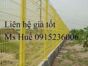 Lưới thép hàng rào phi 5 ô 50 x100 mạ kẽm sơn tĩnh điện gập tam giác hai đầu