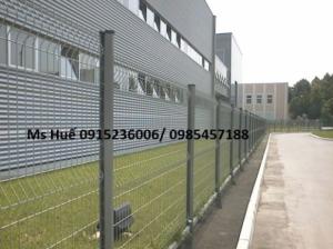 Lưới thép hàng rào phi 5 ô 50x150 mạ kẽm sơn tĩnh điện, nhúng nhựa pvc gập tam giác 2 đầu, lượn sóng