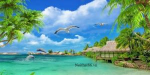 tranh 3d phòng tắm