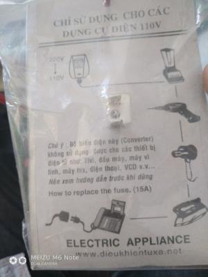Biến thế Mobilcon 220V - 110V - 1650W