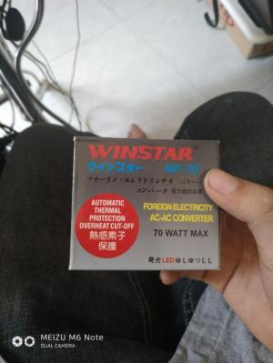 Biến Thế Đổi Điện Winstar 2 Chiều 220V Ra 110V Và Từ 110V Ra 220V - 70W