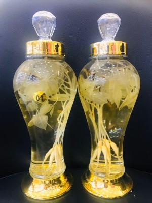 BÌNH THỦY TINH HŨ SÂM NGÂM RƯỢU 1L