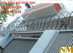 Dây kẽm gai hình dao đường kính 35cm, 40cm, 45cm, 50cm 60cm giá tốt nhất