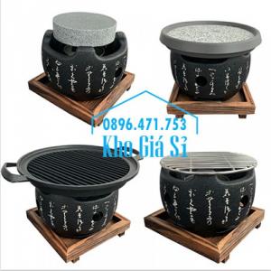 Bếp nướng kiểu Nhật hình tròn - Lò nướng kiểu Nhật Bản hình tròn bằng gang đúc giá tốt tại HCM