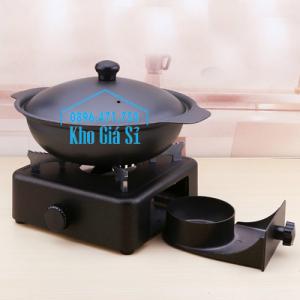 Bếp cồn gang cao cấp hình vuông nấu tiệc - bếp cồn gang phục vụ đám cưới, tiệc nhà hàng tại HCM