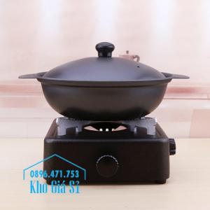Bếp cồn gang nấu lẩu hình vuông cao cấp - bếp cồn bằng gang nấu tiệc đám cưới, kinh doanh nhà hàng quán ăn HCM