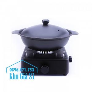 Bếp cồn gang nấu lẩu hình vuông cao cấp - bếp cồn bằng gang nấu tiệc đám cưới, kinh doanh nhà hàng quán ăn HCM