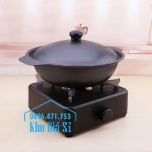 Bếp cồn gang nấu lẩu hình vuông cao cấp - bếp cồn bằng gang nấu tiệc đám cưới, kinh doanh nhà hàng quán ăn HCM