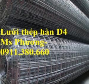 Lưới thép hàn, hàng rào lưới sắt D4 ô 200x200, ô 100x100,... hàng mạ kẽm