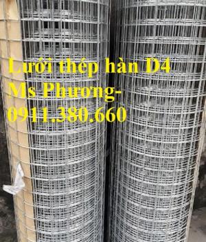 Lưới thép hàn, hàng rào lưới sắt D4 ô 200x200, ô 100x100,... hàng mạ kẽm