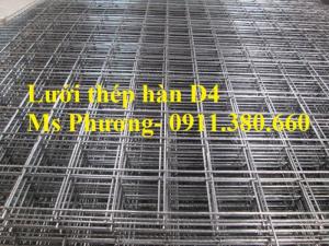 Lưới thép hàn, hàng rào lưới sắt D4 ô 200x200, ô 100x100,... hàng mạ kẽm