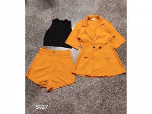 set vest vàng 3 món