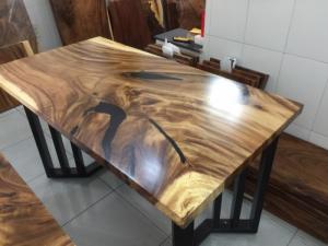 Mặt bàn gỗ me tây dài 1.28m rộng 68cm