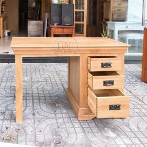 Bàn làm việc 3 ngăn kéo gỗ sồi mỹ CMR HT03