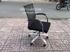 Ghế Trưởng Phòng Lưng Trung Tay Ốp Nhựa - Bao Vận Chuyển