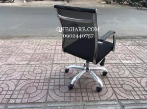 Ghế Trưởng Phòng Lưng Trung Tay Ốp Nhựa - Bao Vận Chuyển