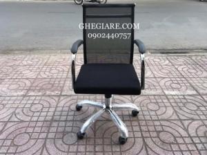 Ghế Trưởng Phòng Lưng Trung Tay Ốp Nhựa - Bao Vận Chuyển
