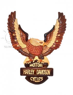 Tranh Gỗ Ghép Treo tường - Mô hình Chim Ưng Harley