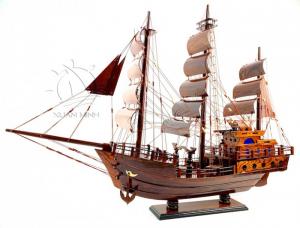 Mô hình Thuyền Buồm Tàu buôn Thái Lan - Gỗ Cẩm Lai đẹp - Size 60-80cm