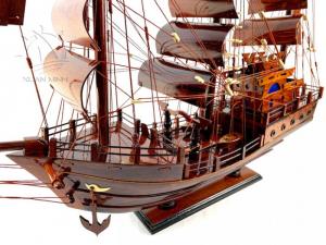 Mô hình Thuyền Buồm Tàu buôn Thái Lan - Gỗ Cẩm Lai đẹp - Size 60-80cm