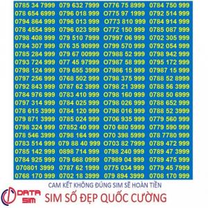 SIM DỄ NHỚ TỰ CHỌN ĐỒNG GIÁ 5.000.000Đ SIM ĐĂNG KÝ CHÍNH CHỦ